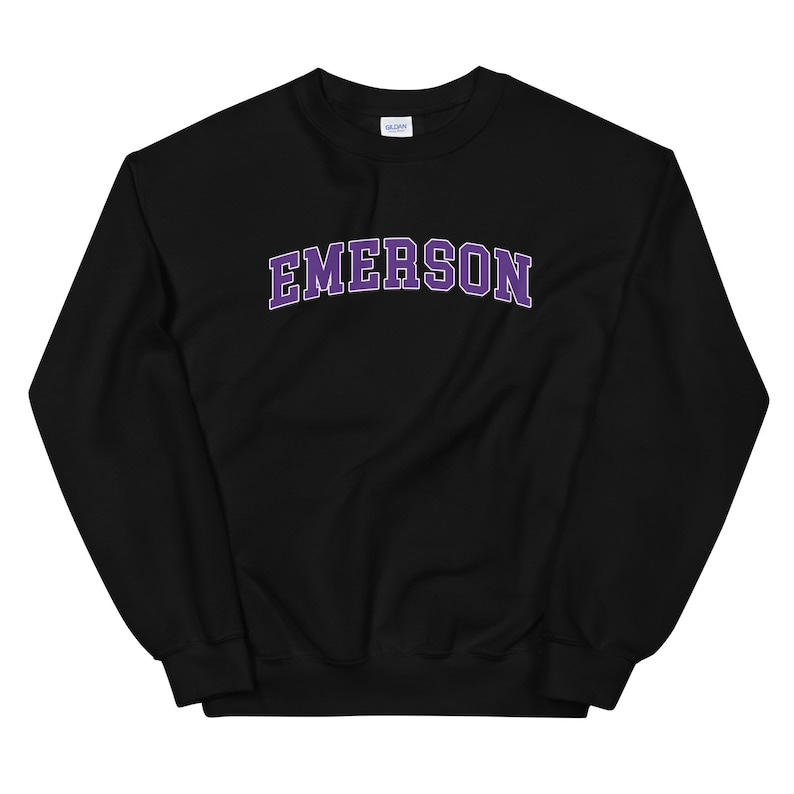 Emerson College Vintage Design Logo Crewneck Sweatshirt