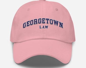 Cappello della Georgetown Law School - Cappellino vintage ricamato per papà, snapback regolabile, unisex, regalo per ex studenti e laureati in giurisprudenza