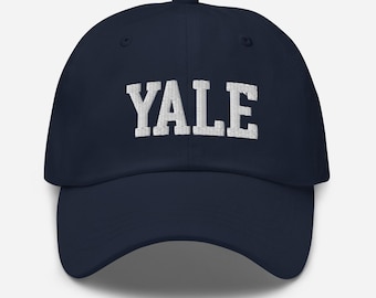 Yale University Varsity Hat – Embroidered Vintage Dad Cap, Adjustable Varsity Snapback, Unisex College Alumni Gift
