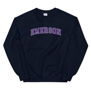Emerson College Vintage Design Logo Crewneck Sweatshirt