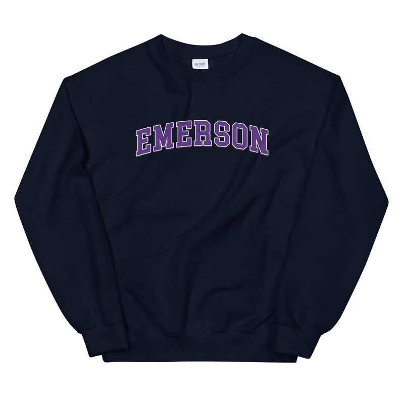 Emerson College Vintage Design Logo Crewneck Sweatshirt