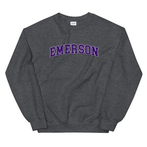 Emerson College Vintage Design Logo Crewneck Sweatshirt
