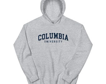 Columbia University Vintage Design Unisex Hoodie Hooded Sweatshirt