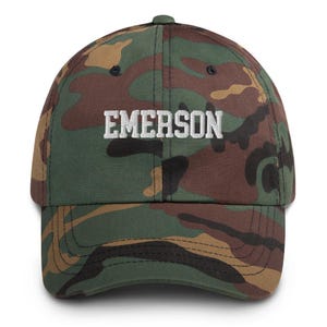 Emerson College Embroidered Varsity Design Unisex Hat Cap Dad Varsity Snapback