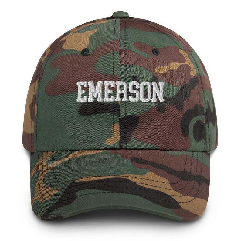 Emerson College Embroidered Varsity Design Unisex Hat Cap Dad Varsity Snapback