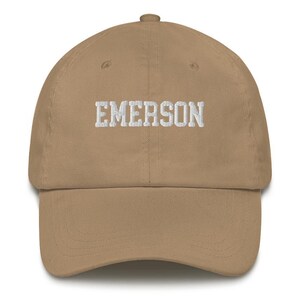 Emerson College Embroidered Varsity Design Unisex Hat Cap Dad Varsity Snapback
