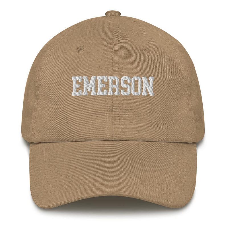 Emerson College Embroidered Varsity Design Unisex Hat Cap Dad Varsity Snapback