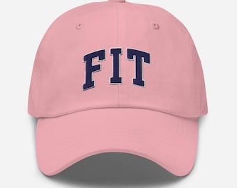 Gorra del Instituto Tecnológico de Moda (FIT): Gorra vintage bordada, ajustable, regalo unisex para exalumnos universitarios.