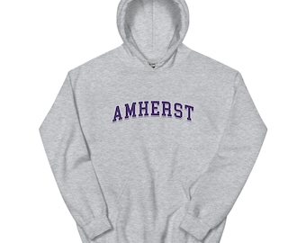Amherst College Vintage Design Unisex Hoodie Hooded Sweatshirt