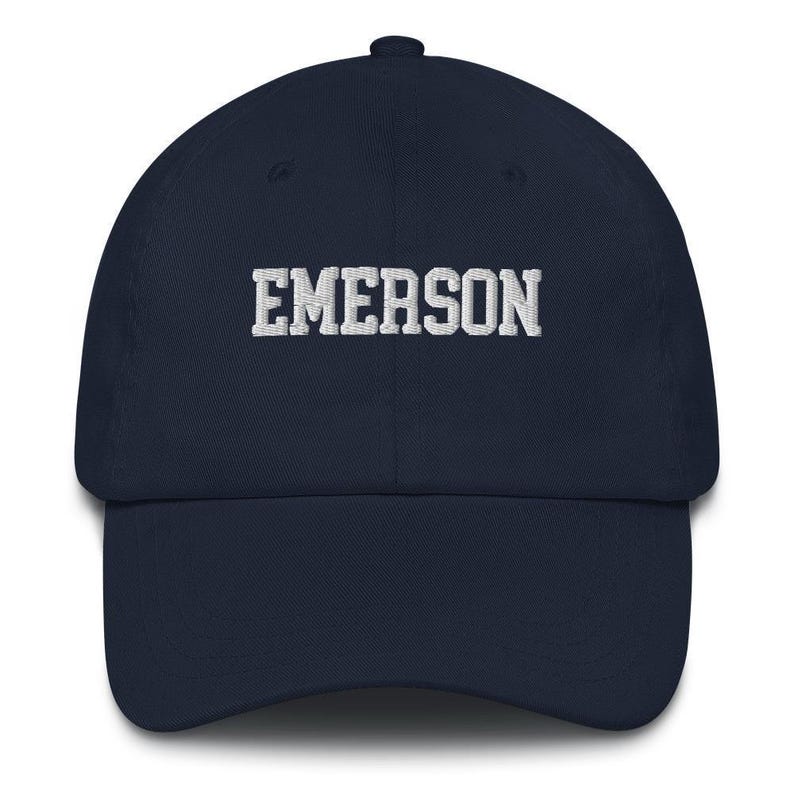 Emerson College Embroidered Varsity Design Unisex Hat Cap Dad Varsity Snapback