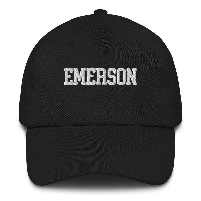 Emerson College Embroidered Varsity Design Unisex Hat Cap Dad Varsity Snapback