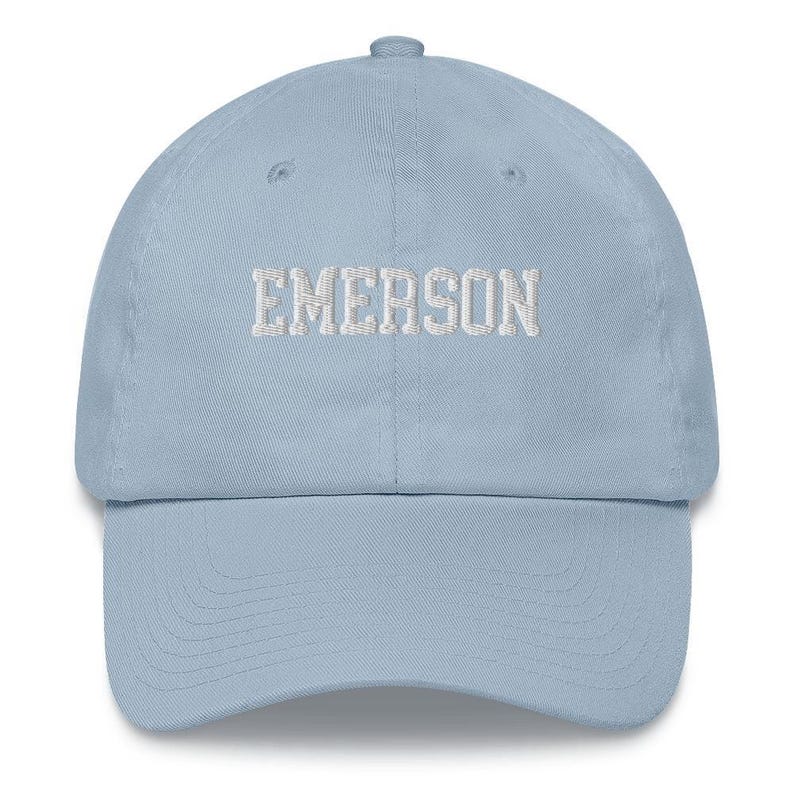 Emerson College Embroidered Varsity Design Unisex Hat Cap Dad Varsity Snapback