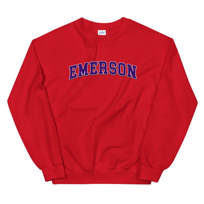 Emerson College Vintage Design Logo Crewneck Sweatshirt