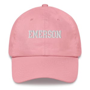 Emerson College Embroidered Varsity Design Unisex Hat Cap Dad Varsity Snapback