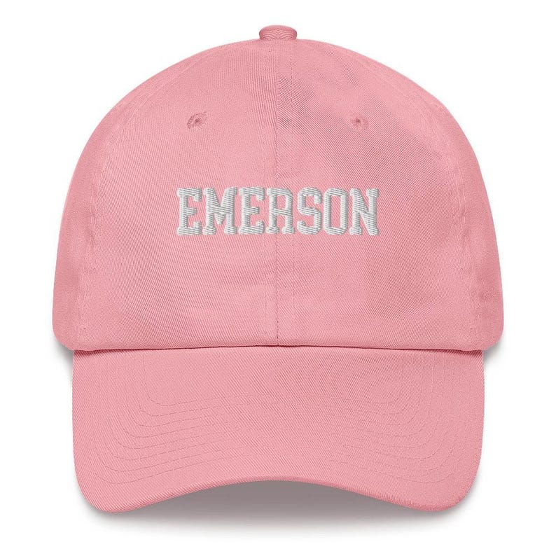 Emerson College Embroidered Varsity Design Unisex Hat Cap Dad Varsity Snapback