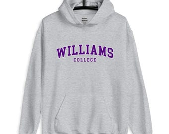 Sudadera con capucha unisex con diseño vintage de Williams College