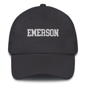 Emerson College Embroidered Varsity Design Unisex Hat Cap Dad Varsity Snapback