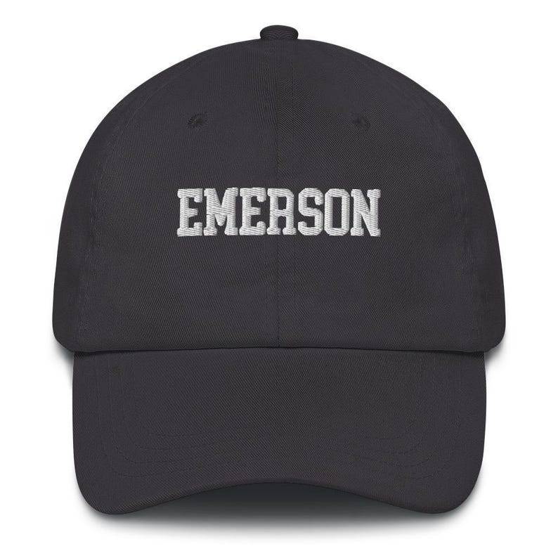 Emerson College Embroidered Varsity Design Unisex Hat Cap Dad Varsity Snapback