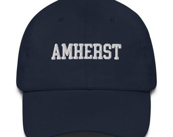 Amherst College Embroidered Varsity Design Unisex Hat Cap Dad Varsity Snapback