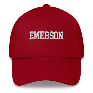 Emerson College Embroidered Varsity Design Unisex Hat Cap Dad Varsity Snapback