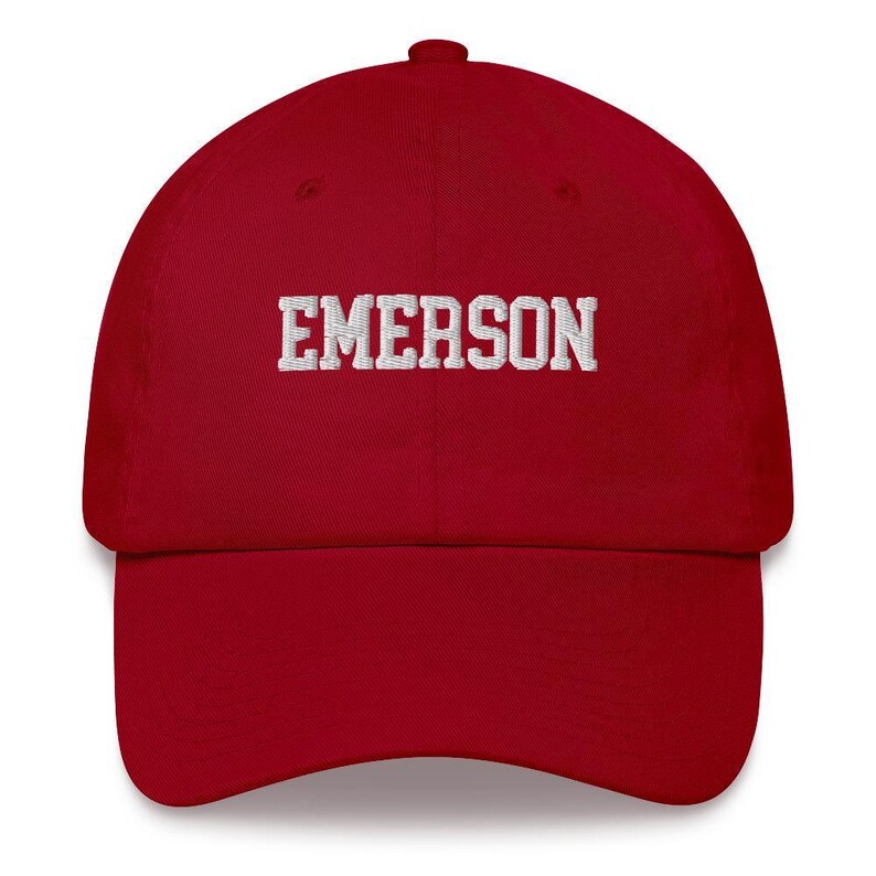 Emerson College Embroidered Varsity Design Unisex Hat Cap Dad Varsity Snapback