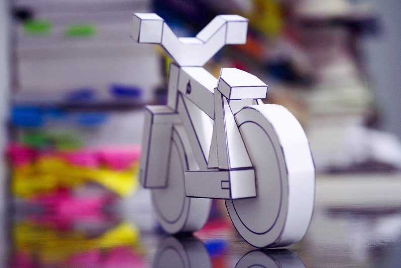 PDF paperbikes v1 papercraft bike mountain bicycle MTB image 2