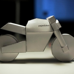 paperbikes v101 - Ducati Monster motorcycle papercraft model kit