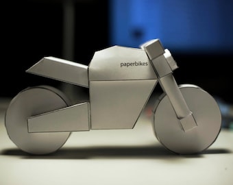 paperbikes v101 - Ducati Monster motorcycle papercraft model kit
