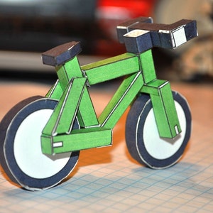 paperbikes v1.1 - Bicicleta de montaña XC MTB de papel - Kit de modelo de bicicleta de papel