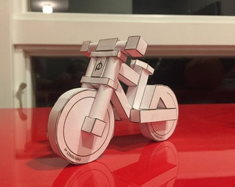 paperbikes v4 - downhill / freeride bicycle paper model