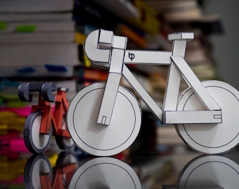 Low Poly GREEN Paperbikes V2 Fixed Road Paper Bike