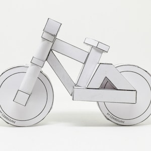 3d papercraft - paperbikes v4 - downhill and freeride papercraft model bike