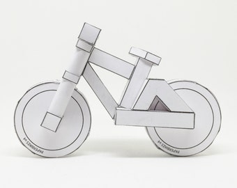 3d papercraft - paperbikes v4 - downhill and freeride papercraft model bike