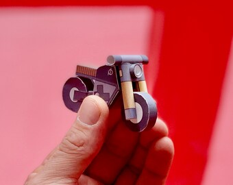 paperbike M2 - POSTCARD size PAPERCRAFT model
