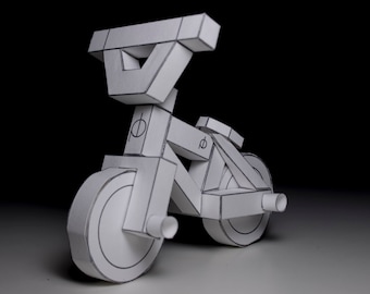 paperbikes v3 - BMX street bike - papercraft bicycle model kit