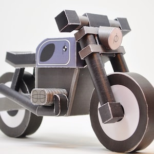 v201 - BMW r90 airhead Scrambler papercraft model - PDF Instant Download