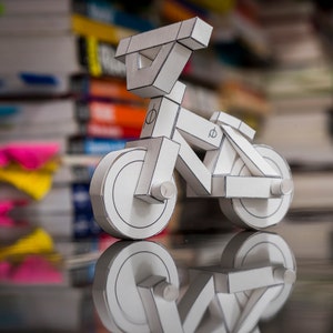 paperbike V3 BMX Bike papercraft model kit - PRINTED