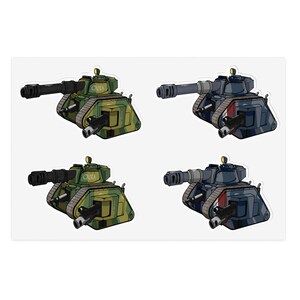 Chibi Warhammer 40k Assorted Leman Russ Pack | Stickers