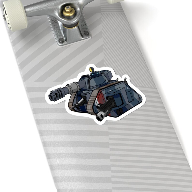 Chibi Warhammer 40k Leman Russ Battletank Krieg | Kiss-cut Sticker image 8