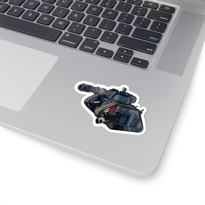 Chibi Warhammer 40k Leman Russ Battletank Krieg | Kiss-cut Sticker image 2