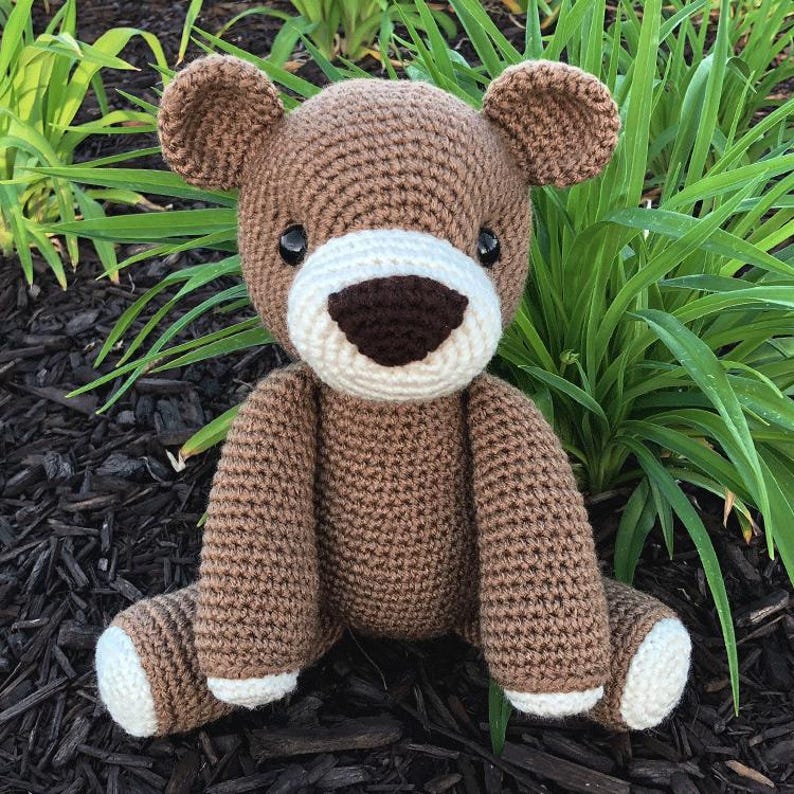 Large Crochet Bear Amigurumi Pattern PDF – Teddy Bear Plush Toy ...