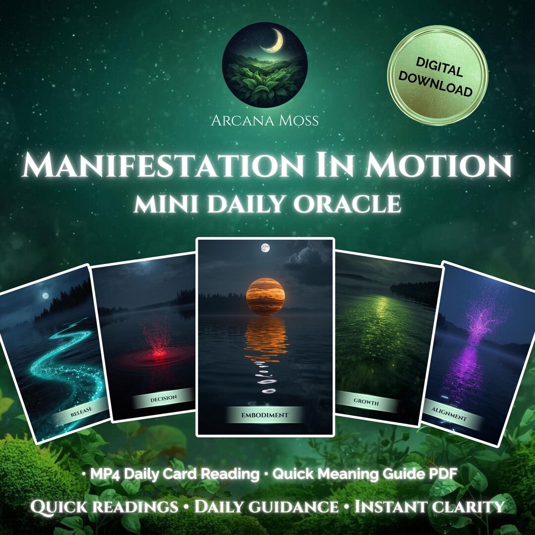 Magic Inmotion Oracle Card Manifestation in Motion Mini Oracle – Daily Guidance & What You’re ...