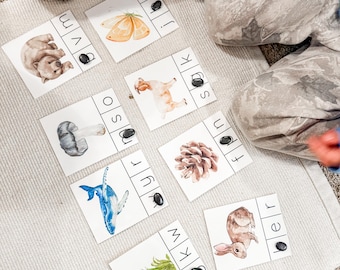 Beginning Sounds Matching Cards | Montessori Phonics Printable | Preschool & Kindergarten