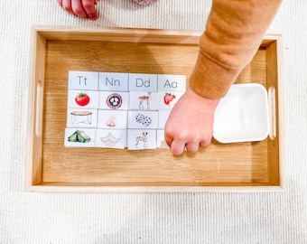 Mini paquete de sonidos iniciales / Actividades fonéticas Montessori (PDF imprimible)