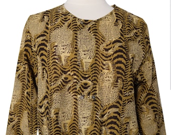 Safari smock top - Tiger Print