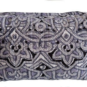 Sac de toilette imprimé bloc à main - Rabari Gray - Différentes tailles