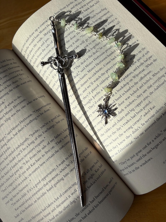 Sword Bookmark | Beaded bookmark hook | Hand-crafted bookmark | Handmade Book Hook