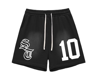 Sun Fade Athletic Cotton Shorts