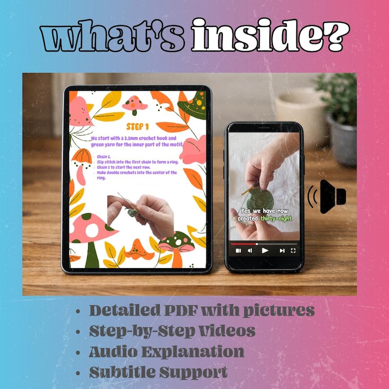 Crochet Mushroom Bag Pattern | 3D Granny Square Tote (PDF & Video ...