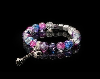 Neon Flux Resonance - Kandi Bracelet, rave, edm festival